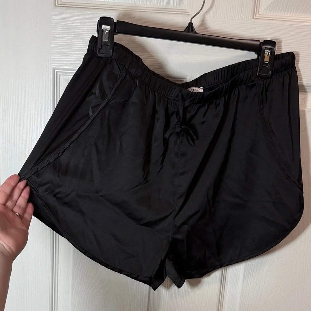 Ekouaer Black Satin Pajama Set - Picture 8 of 11